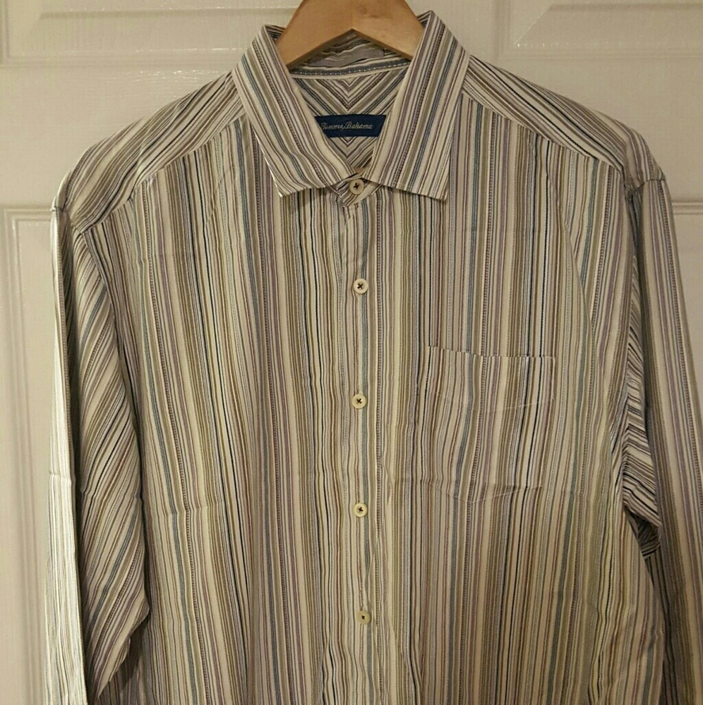 Tommy Bahama Long Sleeve Dress Shirt XL